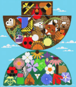 Charley Harper Needlepoint - Embark and Ark